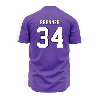 CCNY - NCAA Baseball : Jake Brenner - Purple Jersey-1