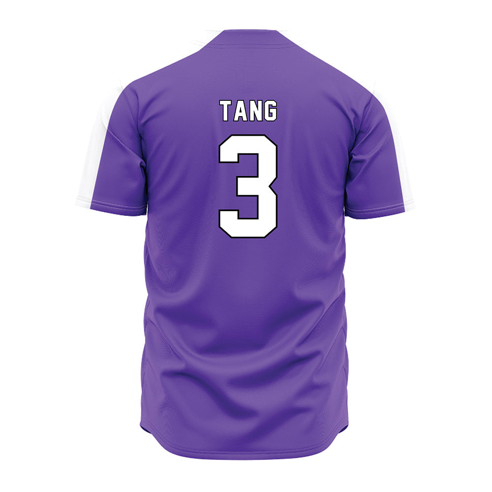 CCNY - NCAA Baseball : Adrian Tang - Purple Jersey-1