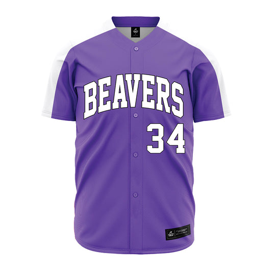 CCNY - NCAA Baseball : Jake Brenner - Purple Jersey-0