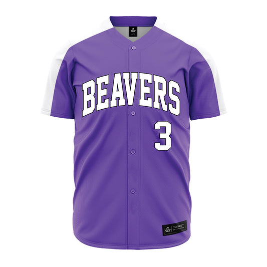 CCNY - NCAA Baseball : Adrian Tang - Purple Jersey-0