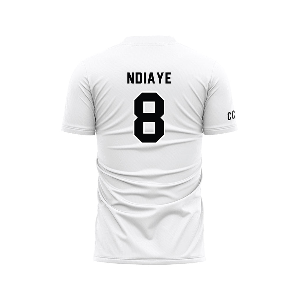 CCNY - NCAA Men's Soccer : Aliou Ndiaye - White Soccer Jersey-1