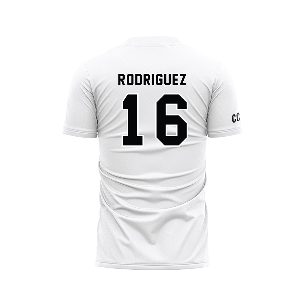 CCNY - NCAA Men's Soccer : Fausto Rodriguez - White Soccer Jersey-1