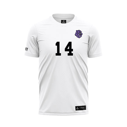 CCNY - NCAA Men's Soccer : Kelly Azard - White Soccer Jersey-0