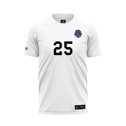CCNY - NCAA Men's Soccer : Derek Fajardo - White Soccer Jersey-0