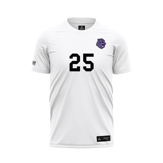CCNY - NCAA Men's Soccer : Derek Fajardo - White Soccer Jersey-0
