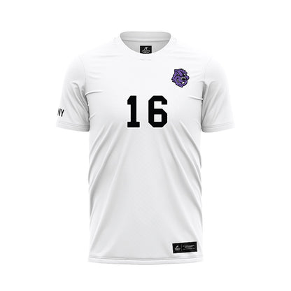 CCNY - NCAA Men's Soccer : Fausto Rodriguez - White Soccer Jersey-0