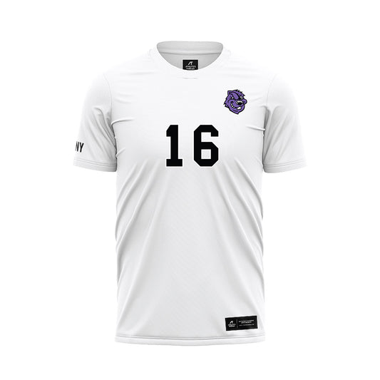 CCNY - NCAA Men's Soccer : Fausto Rodriguez - White Soccer Jersey-0