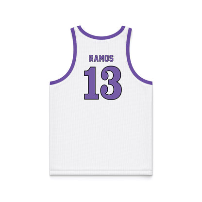 CCNY - NCAA Women's Basketball : Joscelyn Ramos - White Basketball Jersey-1