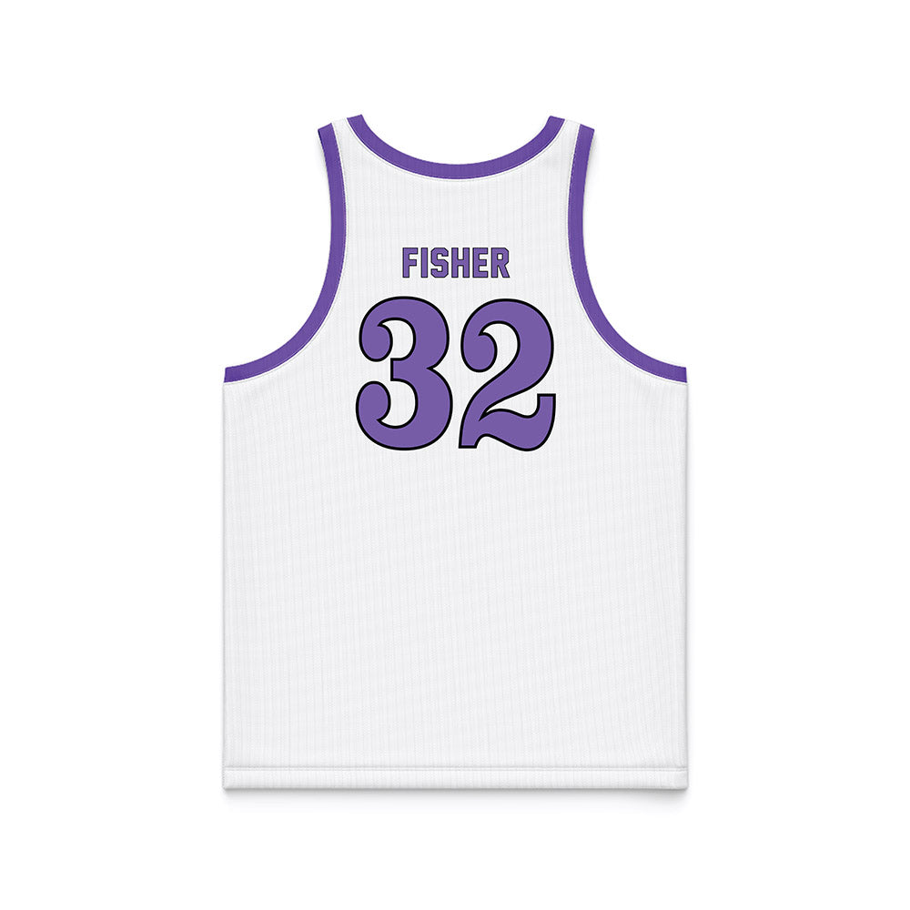 CCNY - NCAA Women's Basketball : Amanda Fisher - White Basketball Jersey-1