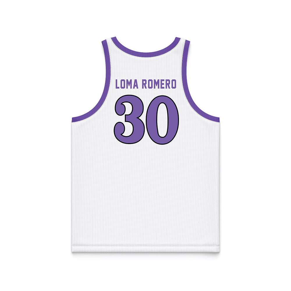 CCNY - NCAA Women's Basketball : Yazmin Loma Romero - White Basketball Jersey-1