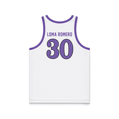 CCNY - NCAA Women's Basketball : Yazmin Loma Romero - White Basketball Jersey-1