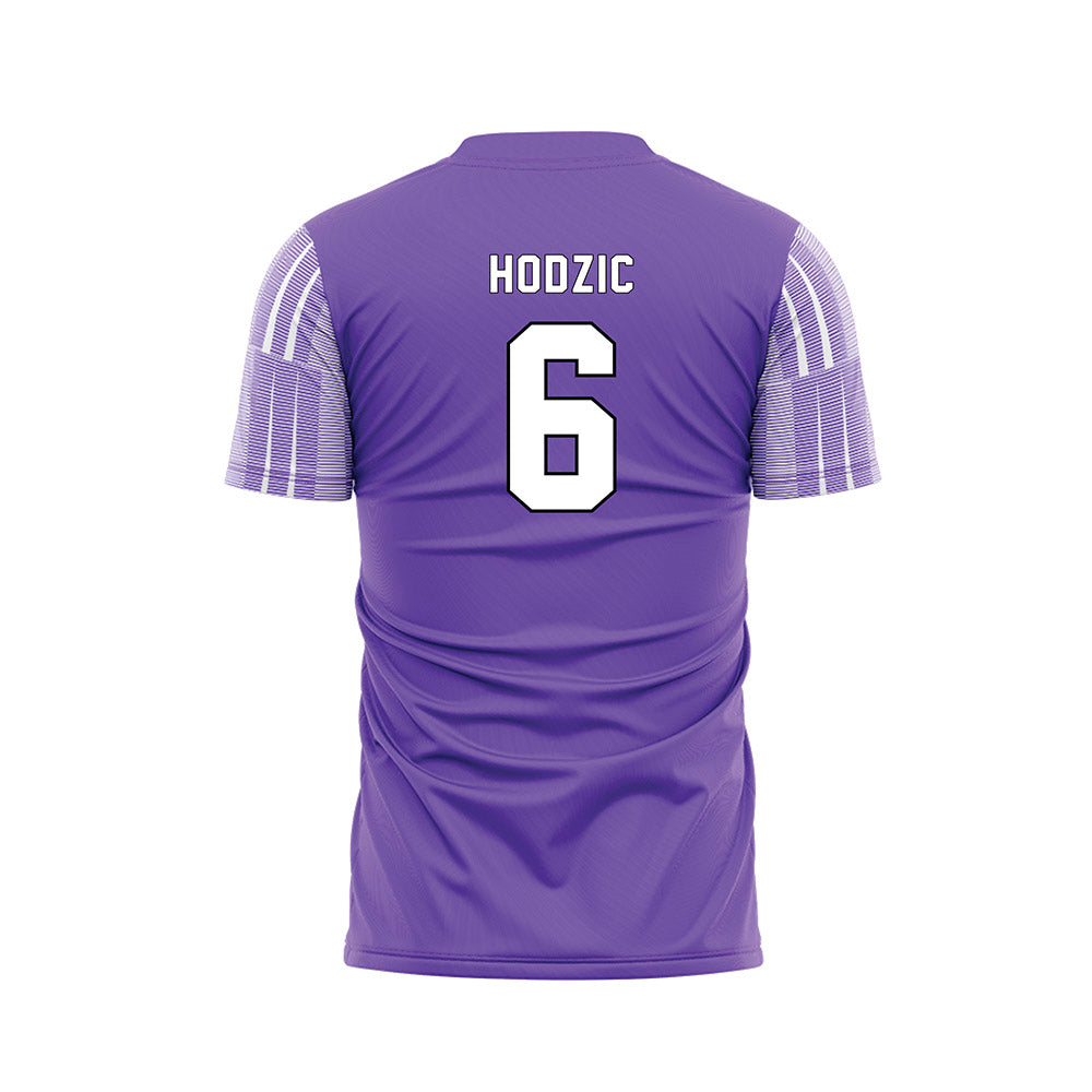 CCNY - NCAA Women's Soccer : Larisa Hodzic - Purple Soccer Jersey-1