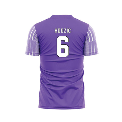 CCNY - NCAA Women's Soccer : Larisa Hodzic - Purple Soccer Jersey-1