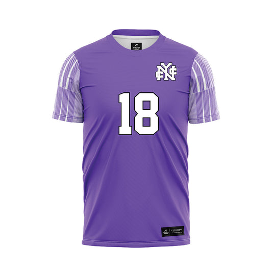 CCNY - NCAA Women's Soccer : Elsa Gashi - Purple Soccer Jersey-0