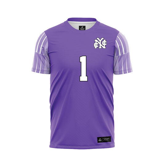 CCNY - NCAA Women's Soccer : Litsi Auquilla - Purple Soccer Jersey-0