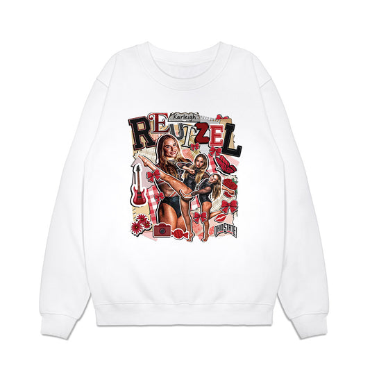 Ohio State - NCAA Women's Gymnastics : Karleigh Reutzel - Collage Premium Crewneck Sweatshirt-0