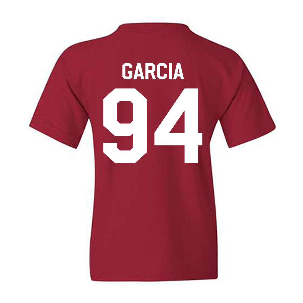Indiana - NCAA Football : Kyler Garcia - We're In Shersey Youth T-Shirt-1