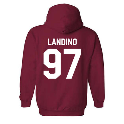 Indiana - NCAA Football : Mario Landino - We're In Shersey Hooded Sweatshirt-1