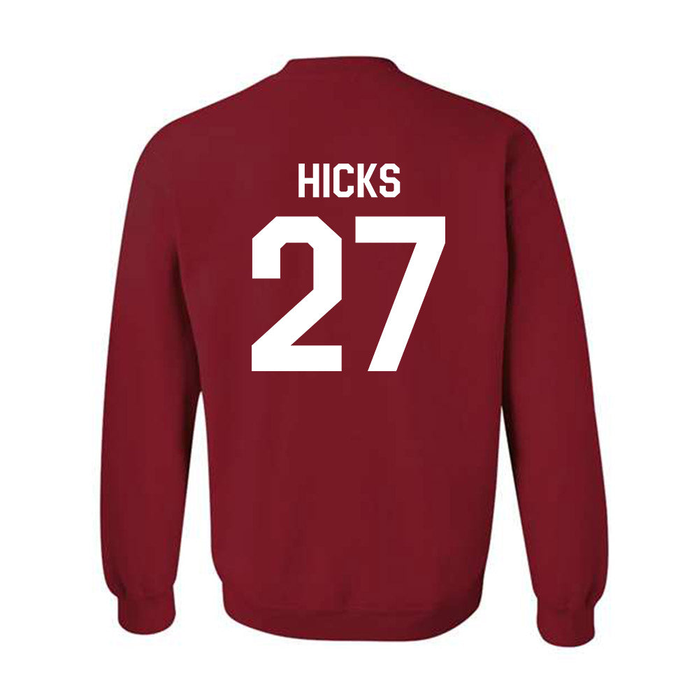 Indiana - NCAA Football : Kasmir Hicks - We're In Shersey Crewneck Sweatshirt-1