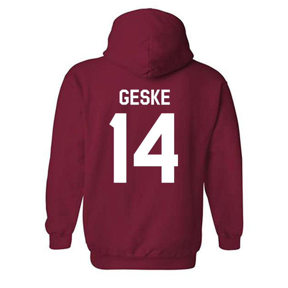 Indiana - NCAA Football : Maverick Geske - We're In Shersey Hooded Sweatshirt-1