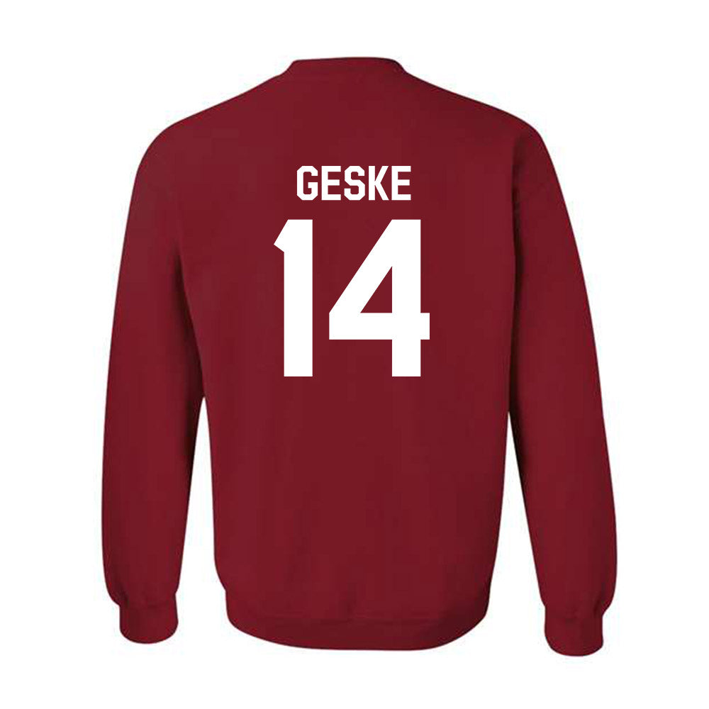 Indiana - NCAA Football : Maverick Geske - We're In Shersey Crewneck Sweatshirt-1