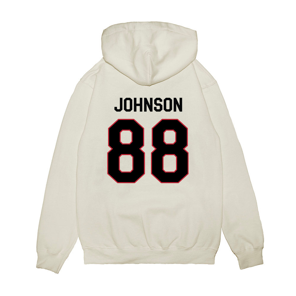 Georgia - NCAA Football : Nasir Johnson - We're In Premium Hooded Sweatshirt-1