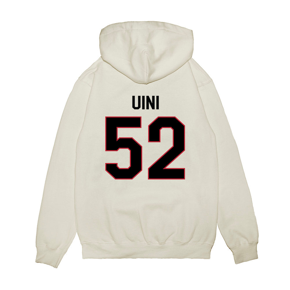 Georgia - NCAA Football : Michael Uini - We're In Premium Hooded Sweatshirt-1