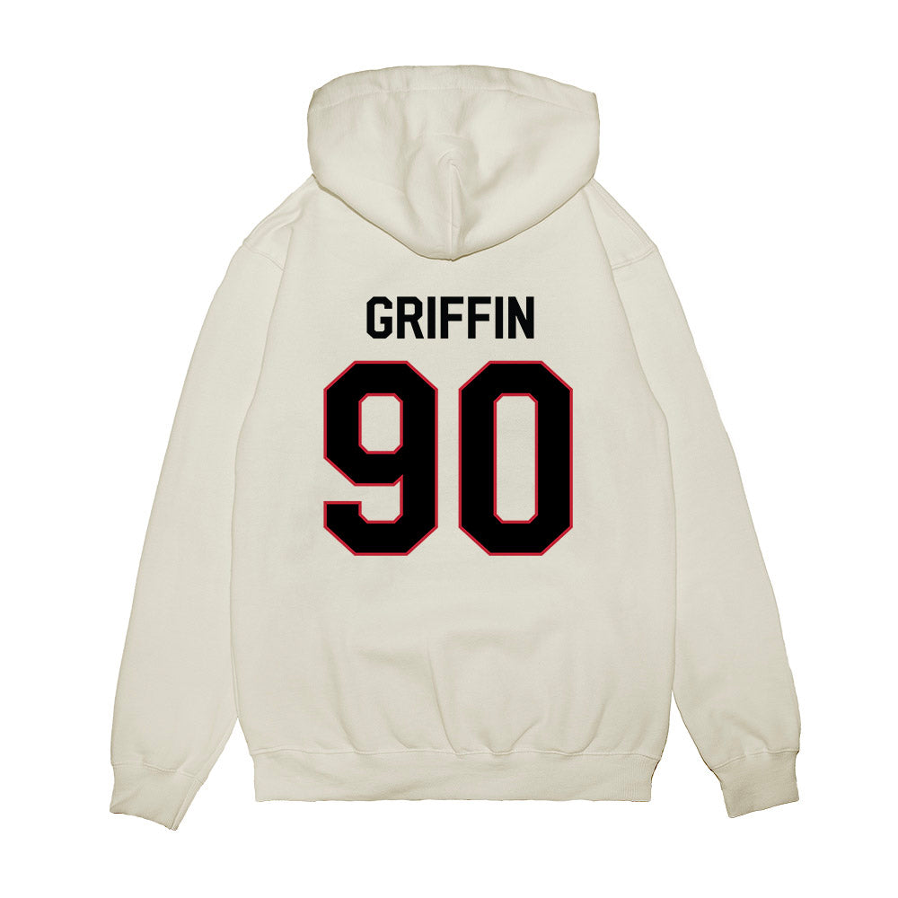 Georgia - NCAA Football : Elijah Griffin - We're In Premium Hooded Sweatshirt-1