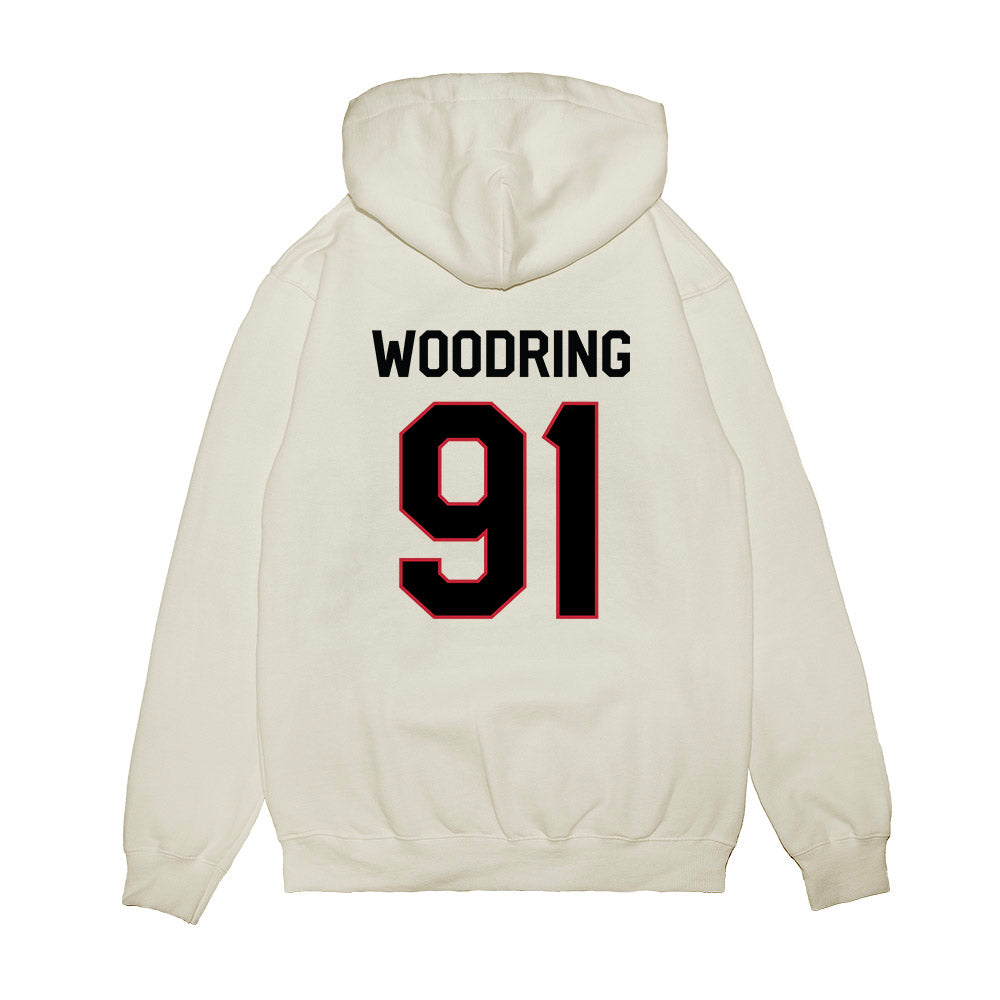 Georgia - NCAA Football : Peyton Woodring - We're In Premium Hooded Sweatshirt-1