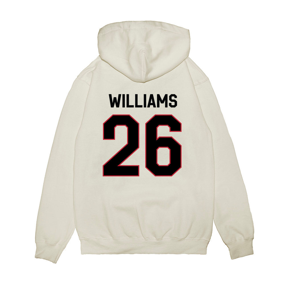 Georgia - NCAA Football : Gentry Williams - We're In Premium Hooded Sweatshirt-1
