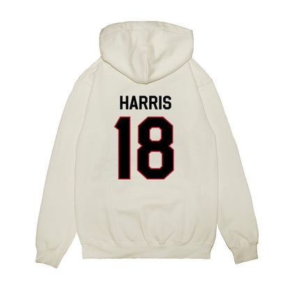 Georgia - NCAA Football : Caden Harris - We're In Premium Hooded Sweatshirt-1