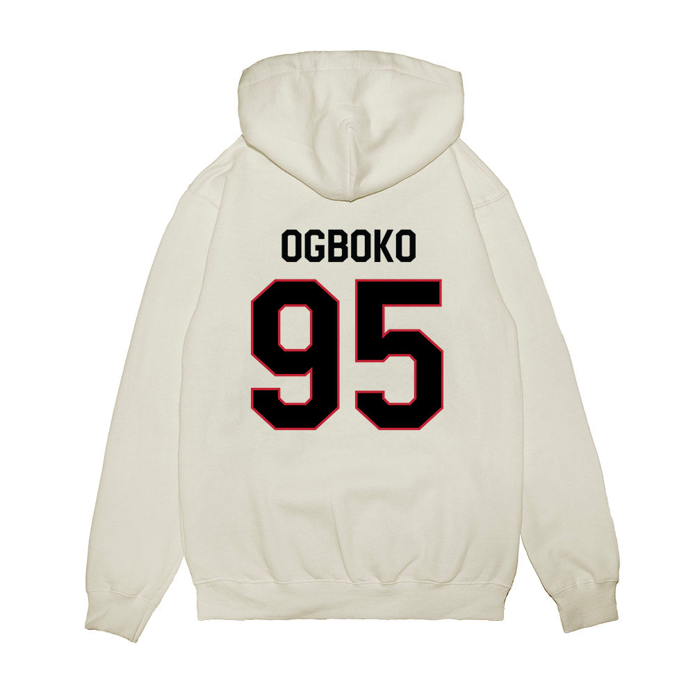 Georgia - NCAA Football : Nnamdi Ogboko - We're In Premium Hooded Sweatshirt-1