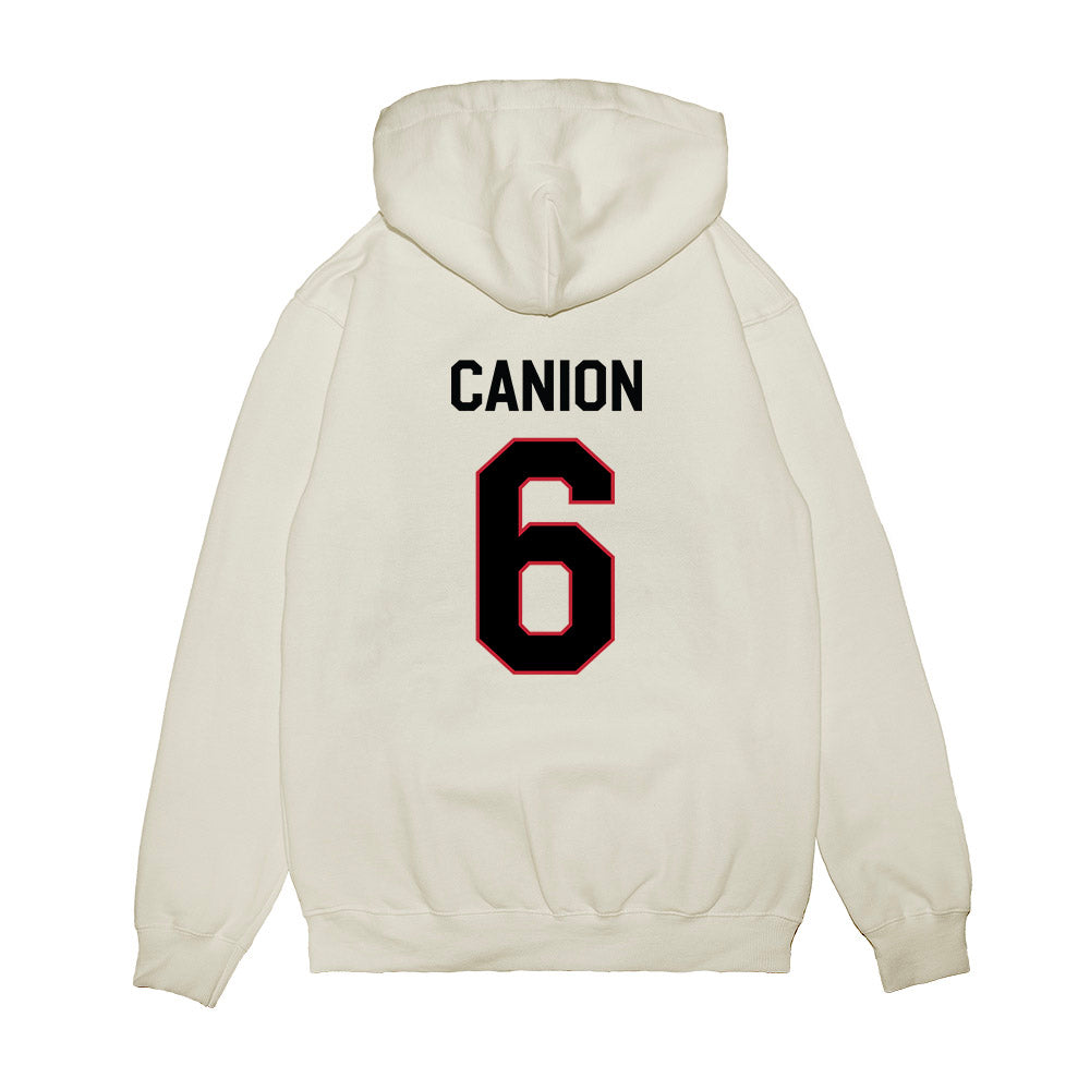 Georgia - NCAA Football : Isiah Canion - We're In Premium Hooded Sweatshirt-1