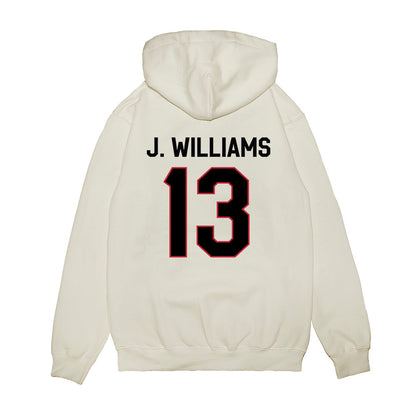 Georgia - NCAA Football : Tyler J. Williams - We're In Premium Hooded Sweatshirt-1