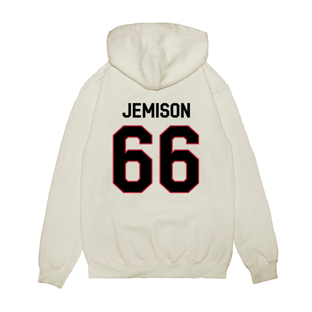 Georgia - NCAA Football : Tyreek Jemison - We're In Premium Hooded Sweatshirt-1