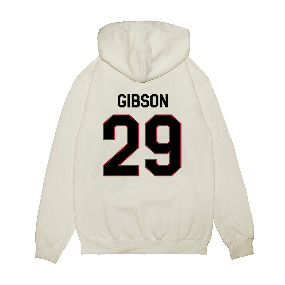 Georgia - NCAA Football : Isaiah Gibson - We're In Premium Hooded Sweatshirt-1