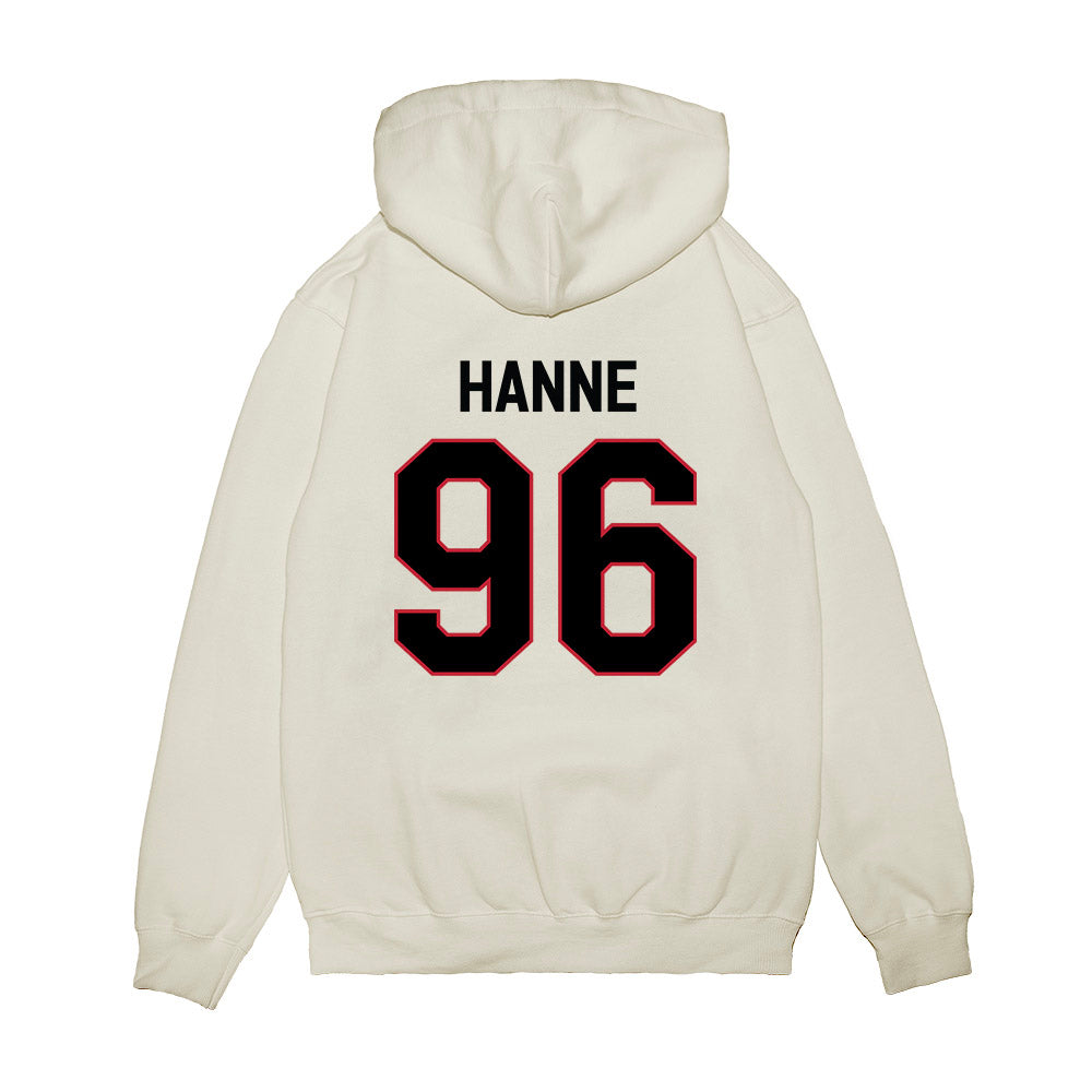 Georgia - NCAA Football : JJ Hanne - We're In Premium Hooded Sweatshirt-1