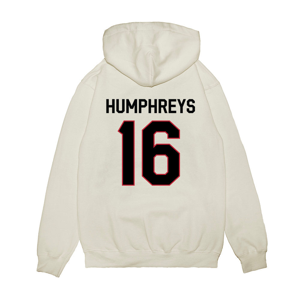 Georgia - NCAA Football : London Humphreys - We're In Premium Hooded Sweatshirt-1