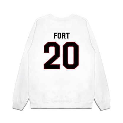 Georgia - NCAA Football : Zech Fort - We're In Premium Crewneck Sweatshirt-1