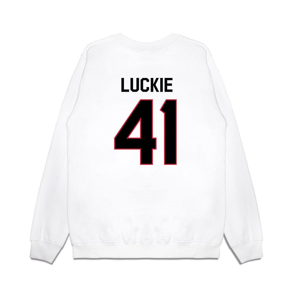 Georgia - NCAA Football : Carter Luckie - We're In Premium Crewneck Sweatshirt-1