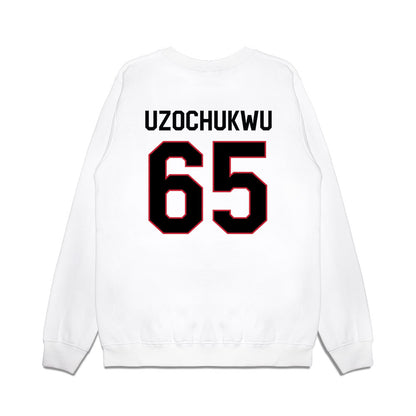 Georgia - NCAA Football : Dennis Uzochukwu - We're In Premium Crewneck Sweatshirt-1
