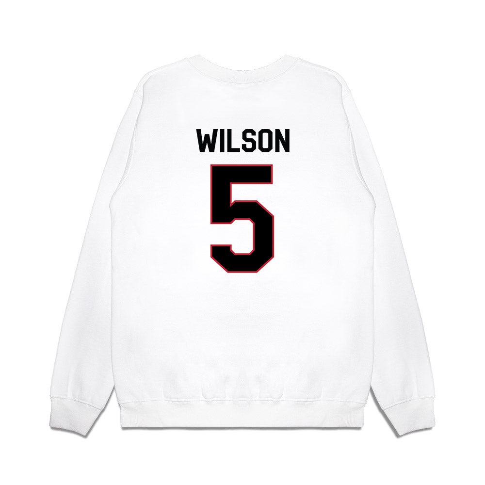 Georgia - NCAA Football : Raylen Wilson - We're In Premium Crewneck Sweatshirt-1