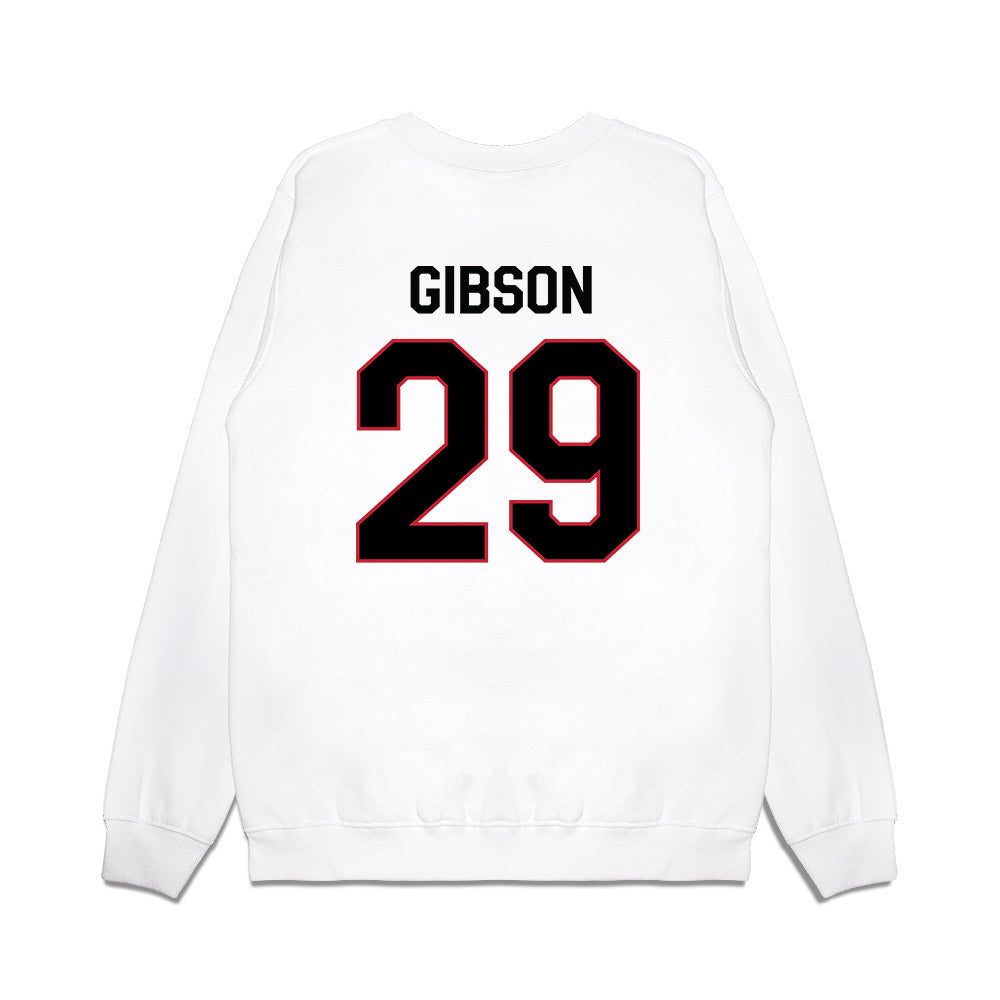 Georgia - NCAA Football : Isaiah Gibson - We're In Premium Crewneck Sweatshirt-1