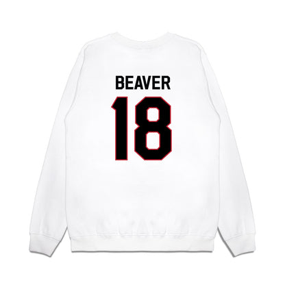 Georgia - NCAA Football : Bryson Beaver - We're In Premium Crewneck Sweatshirt-1