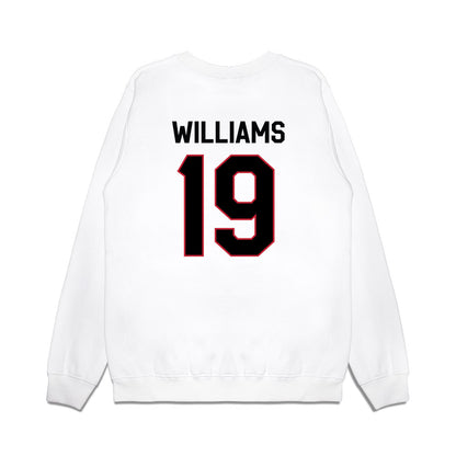 Georgia - NCAA Football : Justin Williams - We're In Premium Crewneck Sweatshirt-1