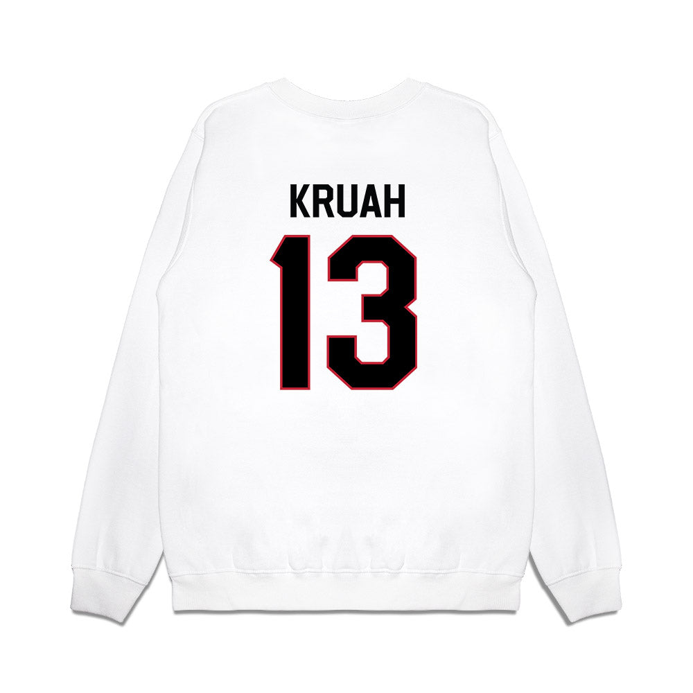 Georgia - NCAA Football : AJ Kruah - We're In Premium Crewneck Sweatshirt-1
