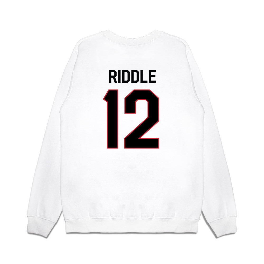 Georgia - NCAA Football : JaMarley Riddle - We're In Premium Crewneck Sweatshirt-1