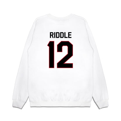 Georgia - NCAA Football : JaMarley Riddle - We're In Premium Crewneck Sweatshirt-1