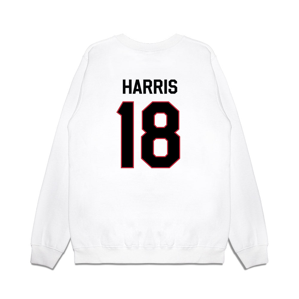 Georgia - NCAA Football : Caden Harris - We're In Premium Crewneck Sweatshirt-1