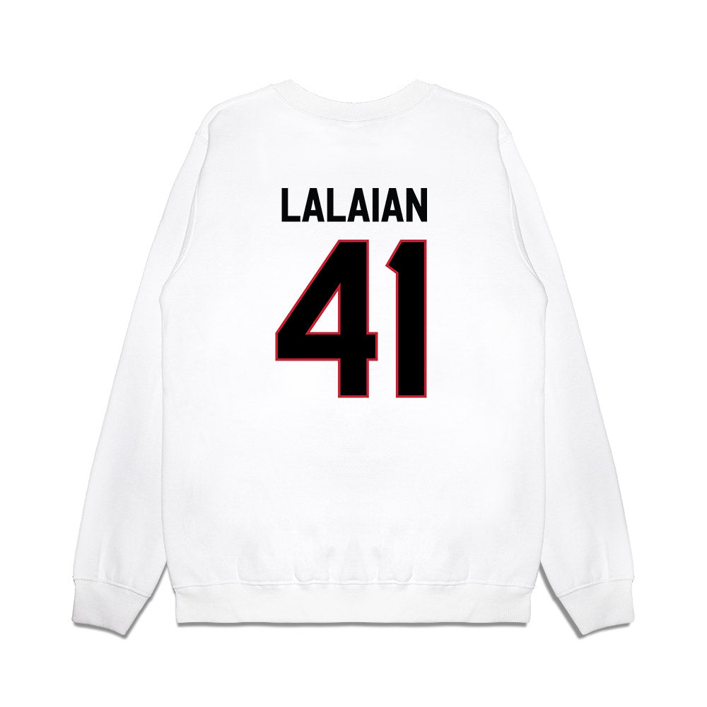 Georgia - NCAA Football : David Lalaian - We're In Premium Crewneck Sweatshirt-1